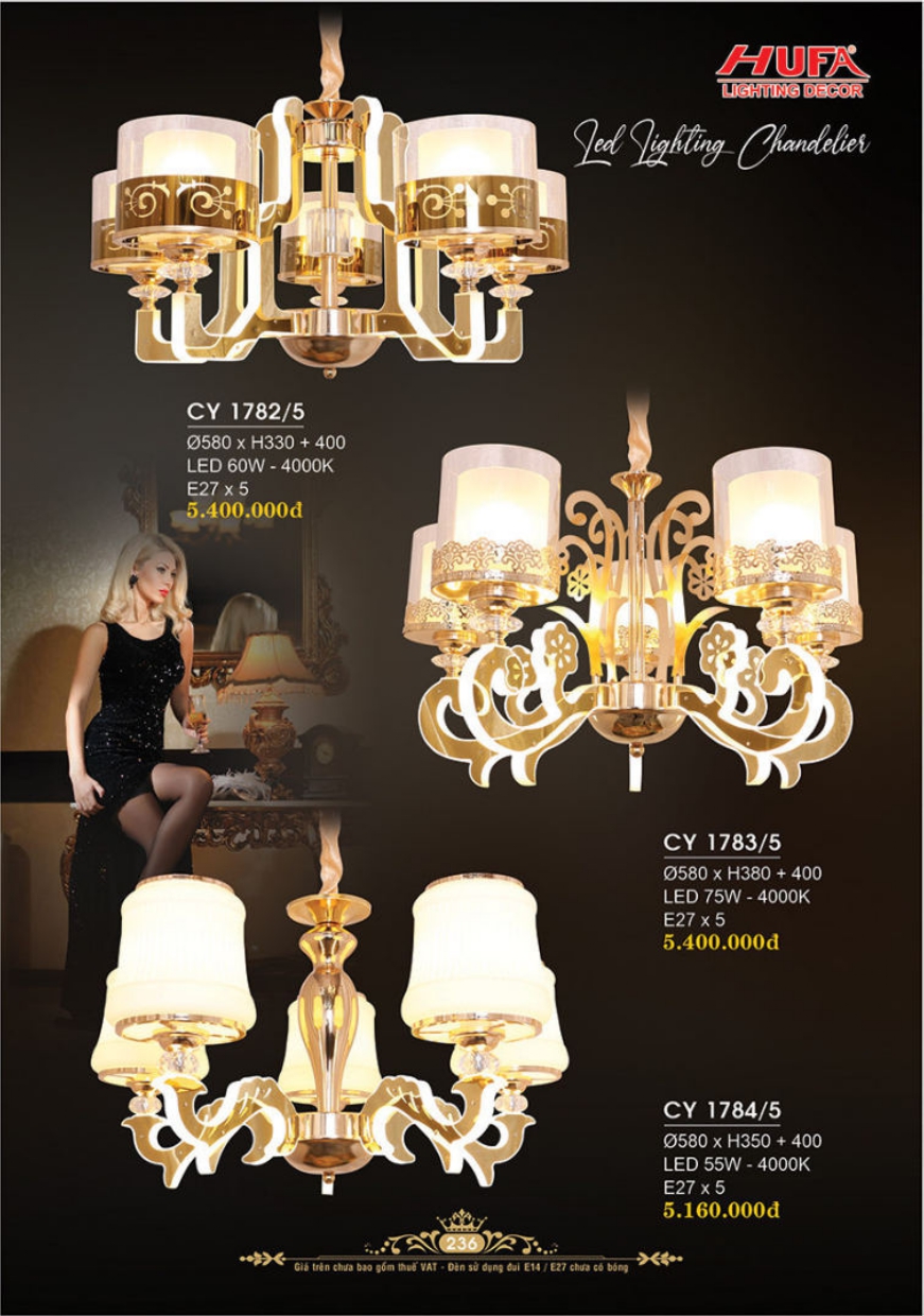 Bảng giá đèn trang trí HUFA